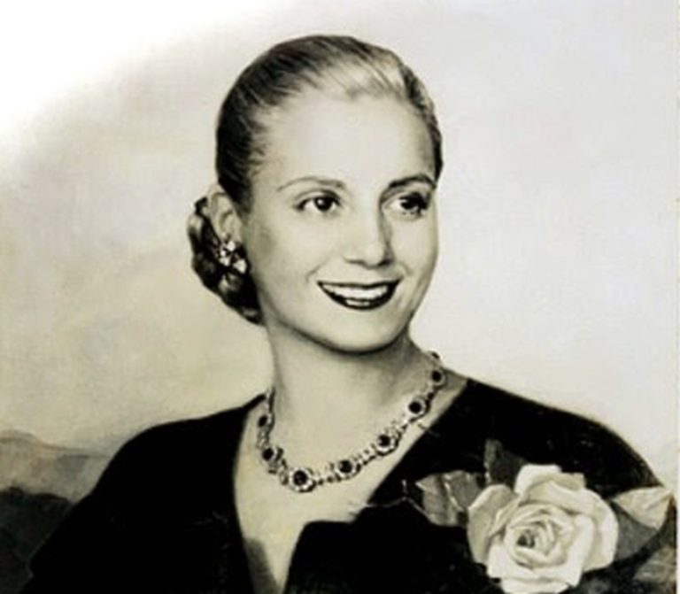 Eva Perón en la década de los 40. Imagen: Wikimedia